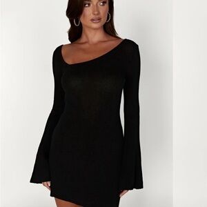 Meshki Black One-Shoulder Dress